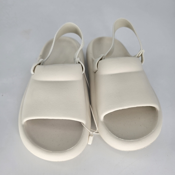 Zara cream sandles sling back rubber lightweight kids size 27 US 10 boy girl - Picture 3 of 5